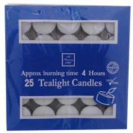 4 hour Tealights – Bulk pack of 25